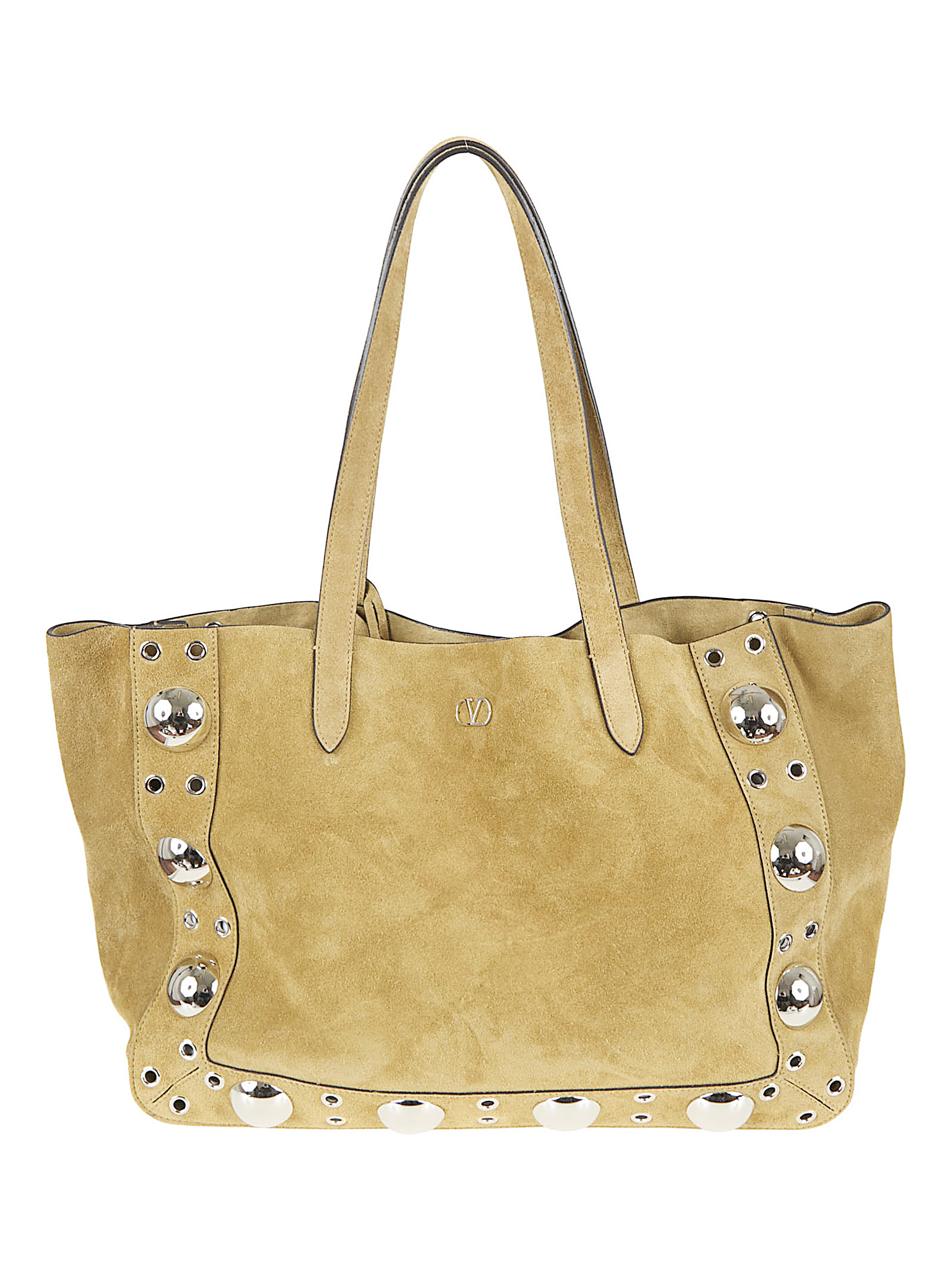 VALENTINO Valentino Garavani Large Tote Nellcote Brown Borsa - Men　ヴァレンティノ ガラヴァーニ ラージ トート ネルコート ブラウン バッグ - メンズ